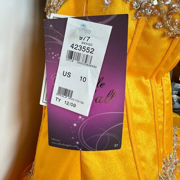 Disney x Alfred Angelo Formal Dress Belle of the Ball Prom Quincenara Size 10 - Picture 5 of 16